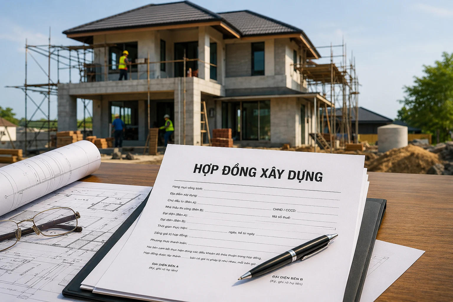 Điều khoản hợp đồng càng chặt chẽ, gia chủ càng hạn chế được các rủi ro