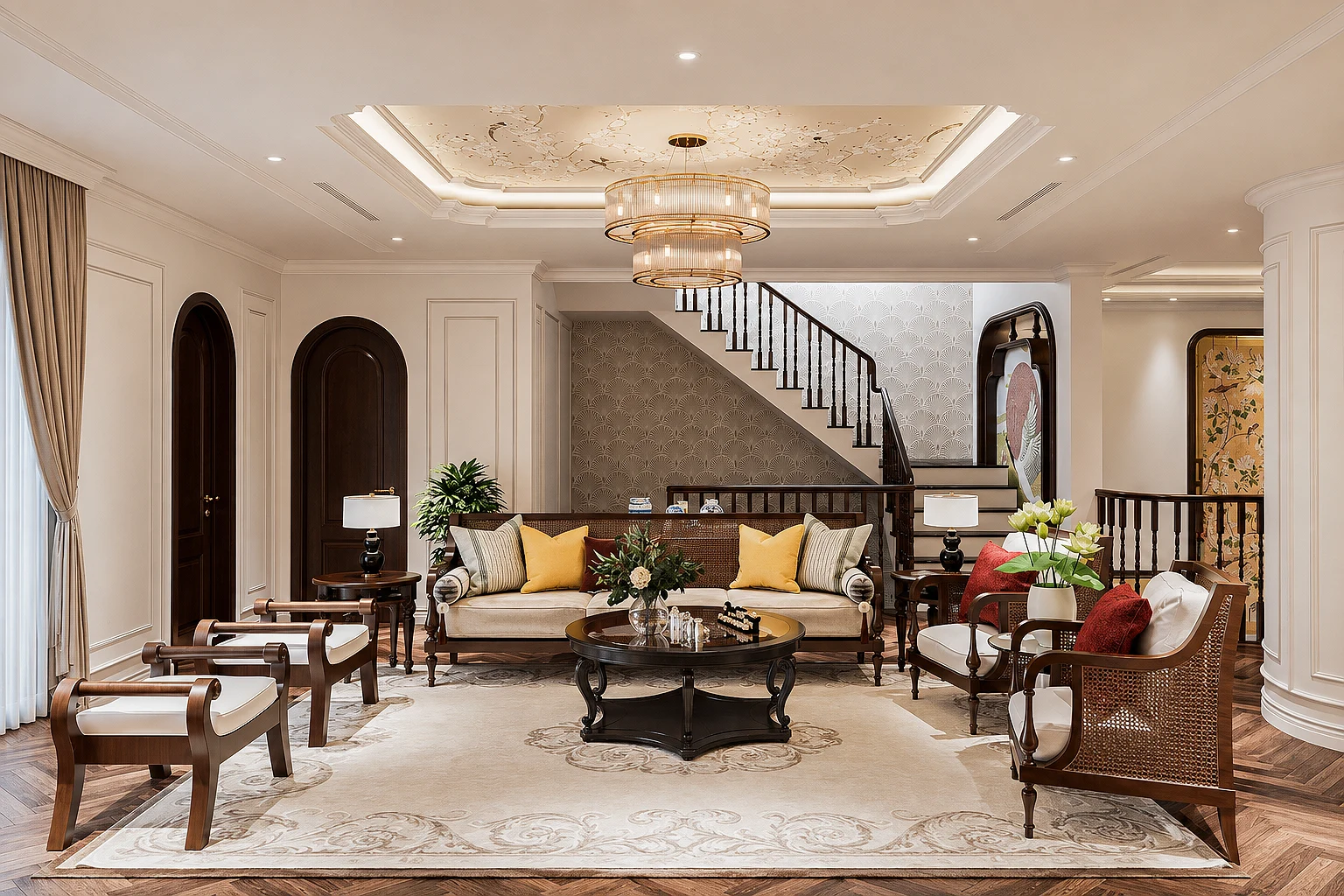 Kết hợp nét truyền thống Đông Dương (Indochine) vào nhà ở hiện đại