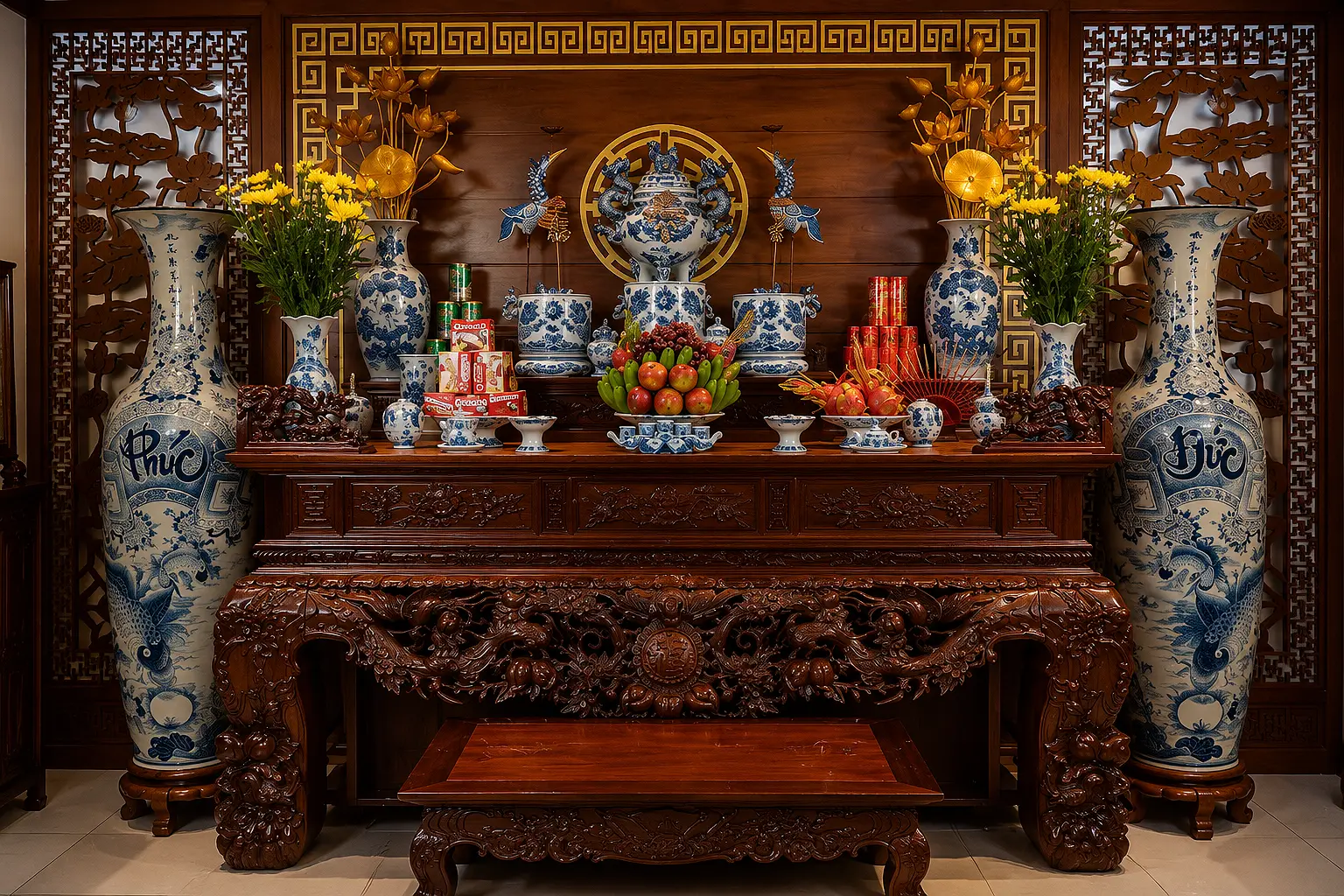 Bàn thờ là nơi đặc biệt quan trọng trong văn hóa của người Việt
