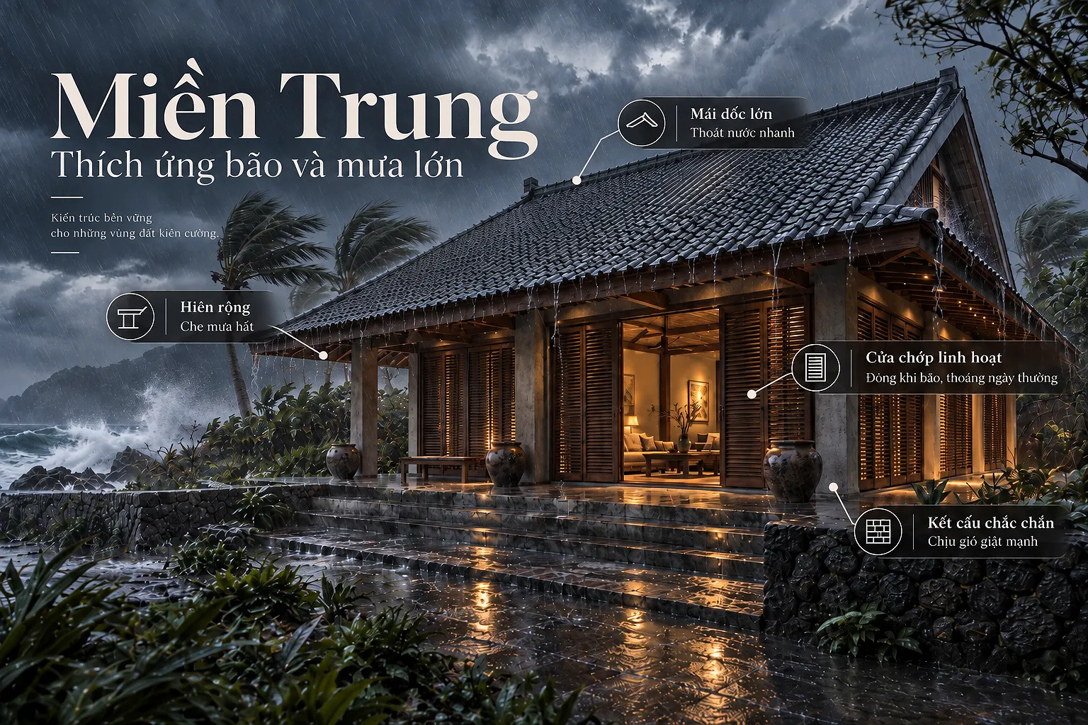 Cách KTS xử lý vi khí hậu trong ngôi nhà Việt