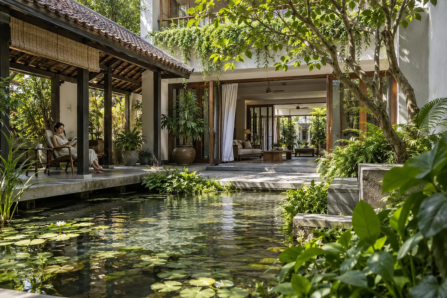Cách KTS xử lý vi khí hậu trong ngôi nhà Việt